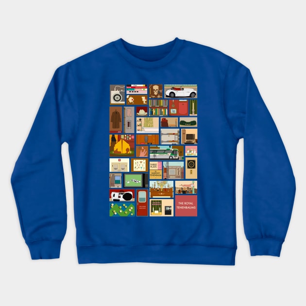 Royal Tenenbaums Fragment Crewneck Sweatshirt by JordanBoltonDesign